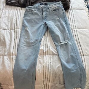 Hollister Light Blue Straight Leg Jeans